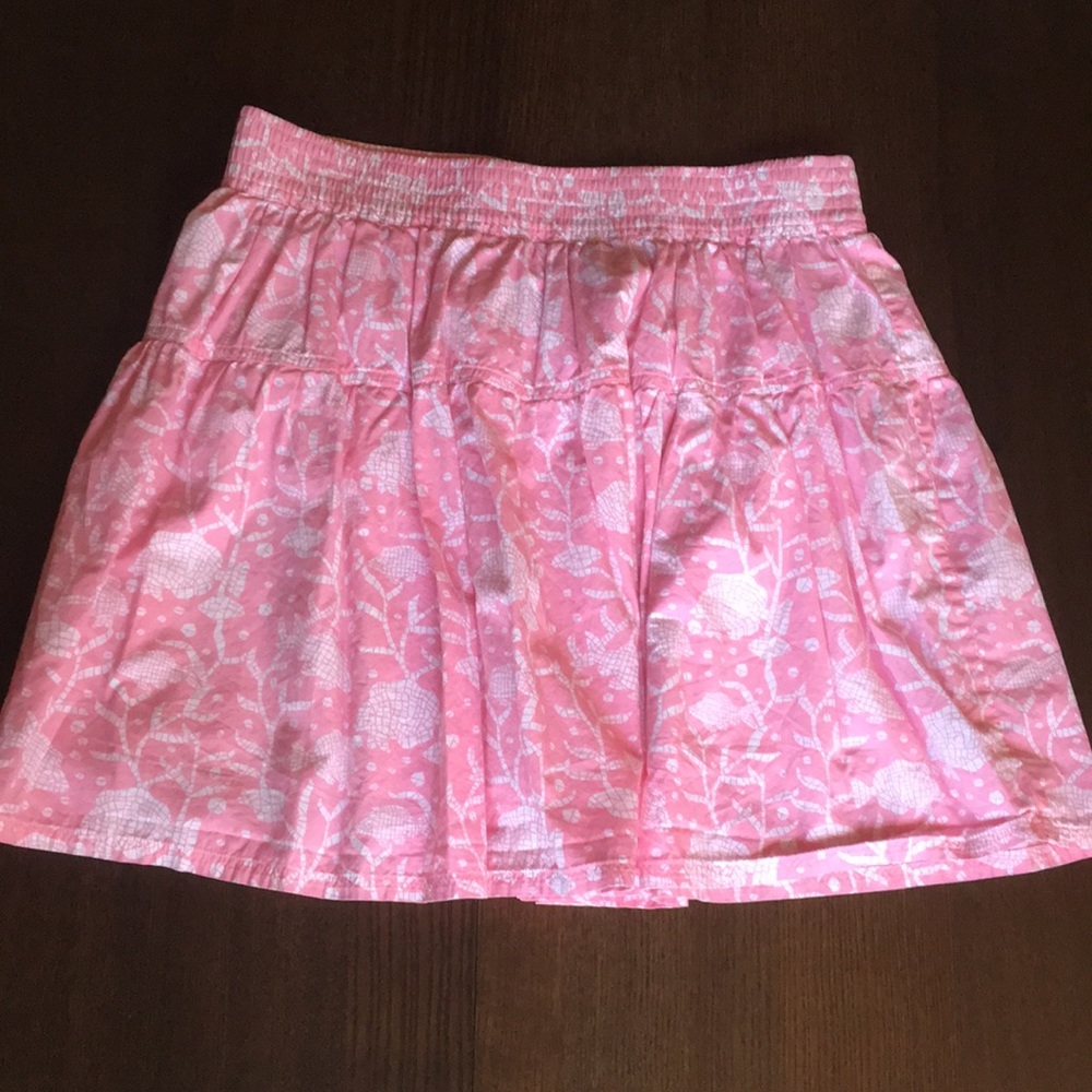 Pink Printed Vineyard Vines Skirt